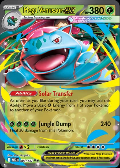 Mega Evolution Pokemon card #003 - high resolution TCG trading card image