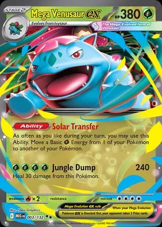 Mega Evolution Pokemon card #003 - high resolution TCG trading card image