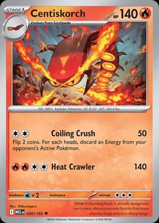 Mega Evolution Pokemon card #030 - high resolution TCG trading card image