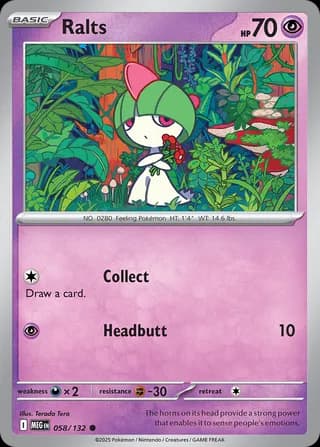 Mega Evolution Pokemon card #058 - high resolution TCG trading card image