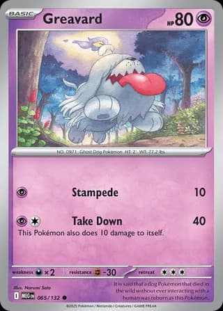 Mega Evolution Pokemon card #065 - high resolution TCG trading card image