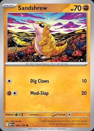 Mega Evolution Pokemon card #068 - high resolution TCG trading card image