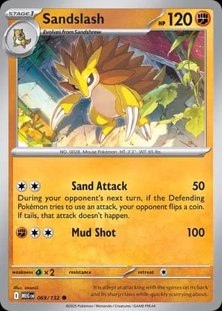 Mega Evolution Pokemon card #069 - high resolution TCG trading card image