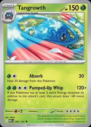 Mega Evolution Pokemon card #007 - high resolution TCG trading card image