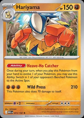 Mega Evolution Pokemon card #073 - high resolution TCG trading card image