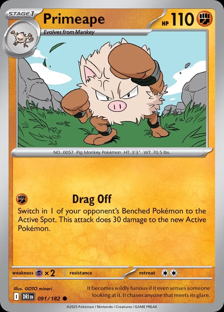 Destined Rivals Pokemon card #091 - high resolution TCG trading card image