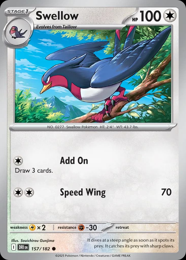 Destined Rivals Pokemon card #157 - high resolution TCG trading card image