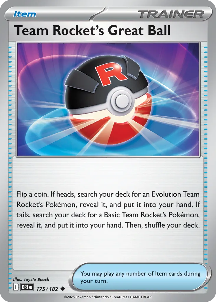 Destined Rivals Pokemon card #175 - high resolution TCG trading card image