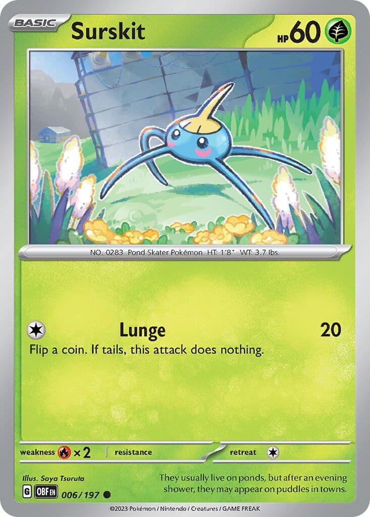 Obsidian Flames Pokemon card #006 - high resolution TCG trading card image