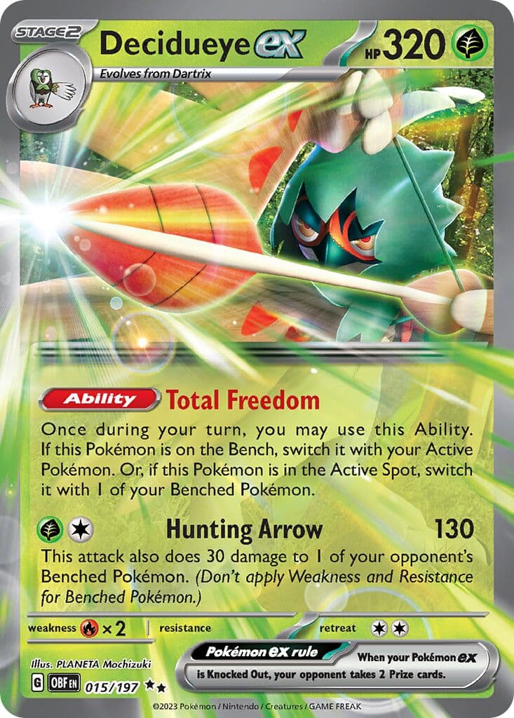 Obsidian Flames Pokemon card #015 - high resolution TCG trading card image