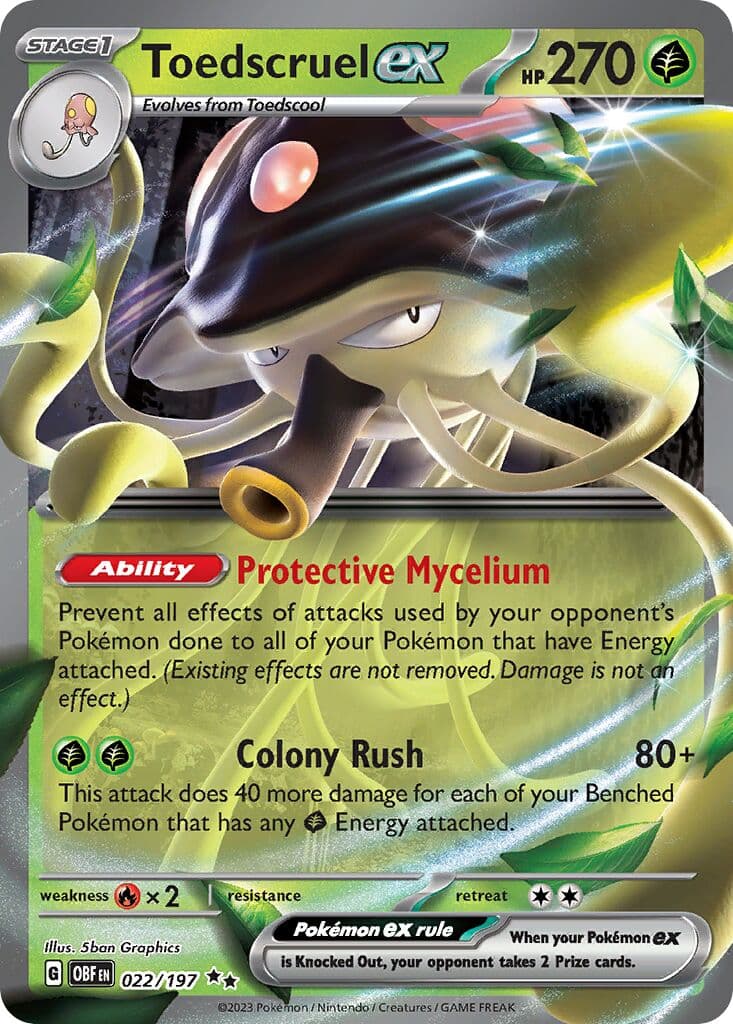 Obsidian Flames Pokemon card #022 - high resolution TCG trading card image