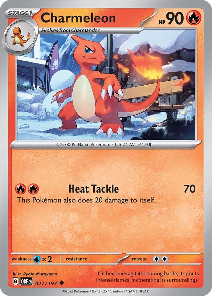 Obsidian Flames Pokemon card #027 - high resolution TCG trading card image