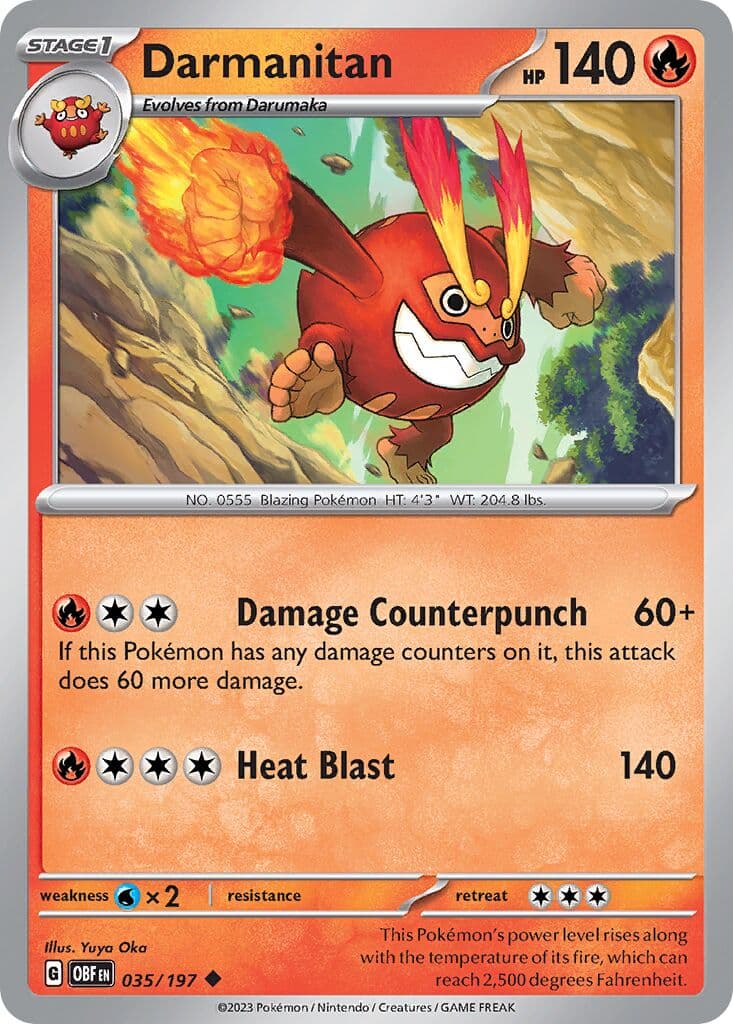Obsidian Flames Pokemon card #035 - high resolution TCG trading card image