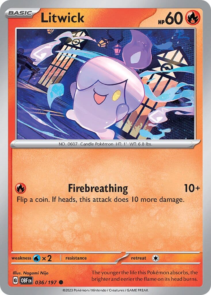 Obsidian Flames Pokemon card #036 - high resolution TCG trading card image