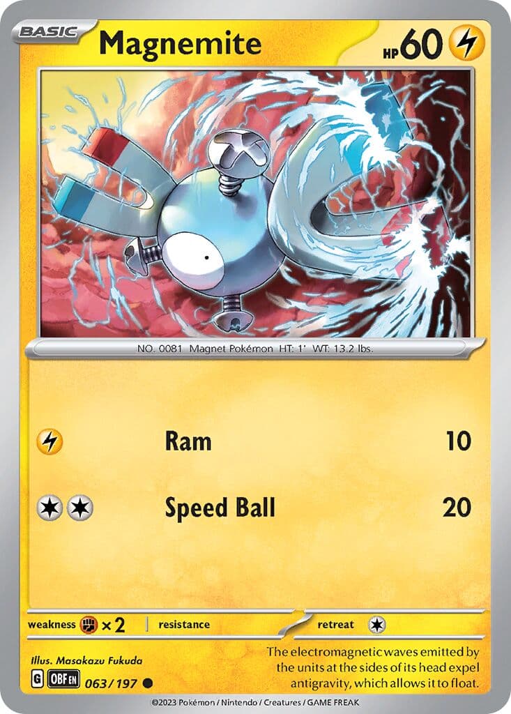 Obsidian Flames Pokemon card #063 - high resolution TCG trading card image