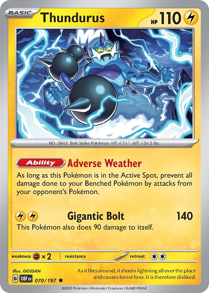Obsidian Flames Pokemon card #070 - high resolution TCG trading card image