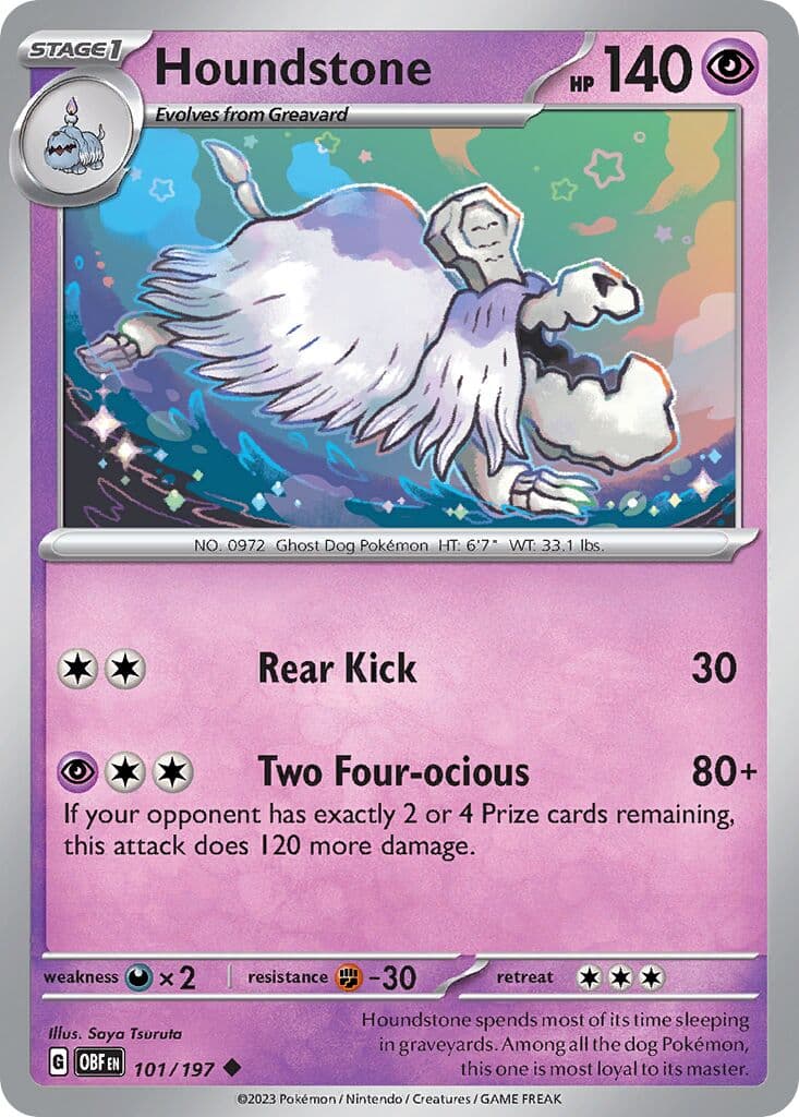 Obsidian Flames Pokemon card #101 - high resolution TCG trading card image