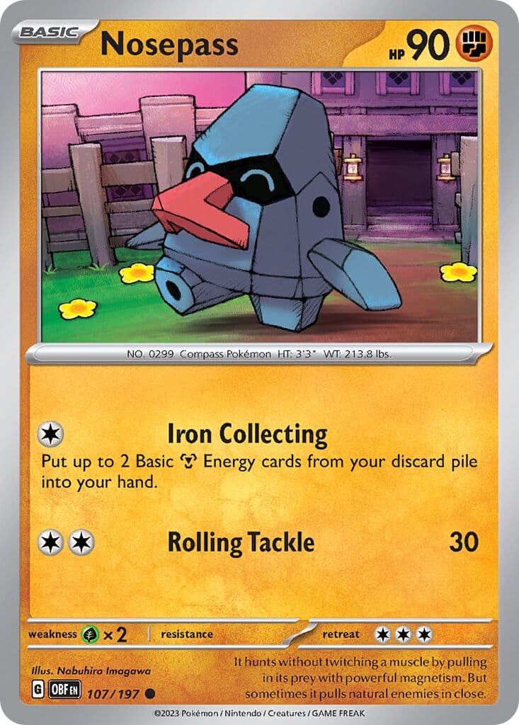 Obsidian Flames Pokemon card #107 - high resolution TCG trading card image