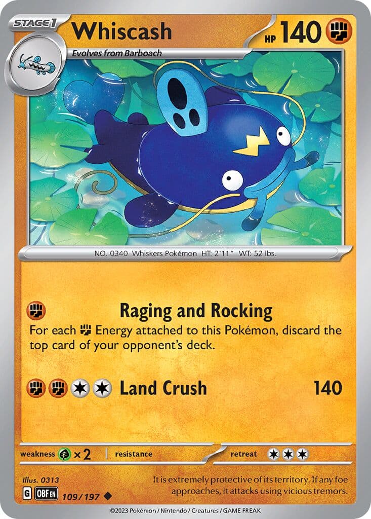 Obsidian Flames Pokemon card #109 - high resolution TCG trading card image