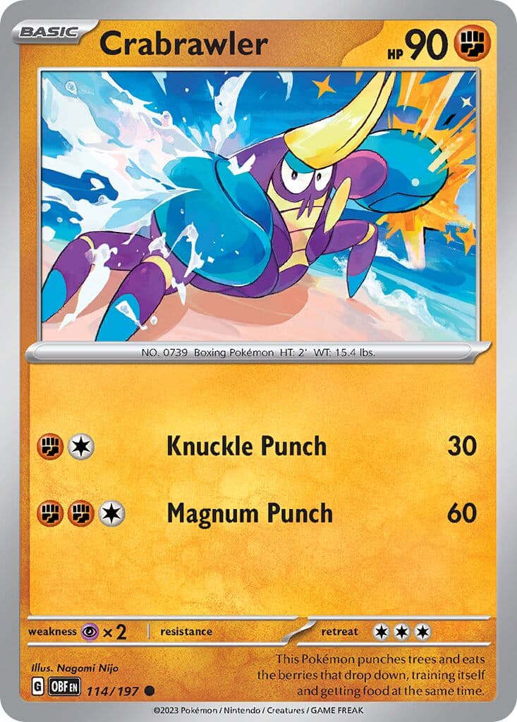 Obsidian Flames Pokemon card #114 - high resolution TCG trading card image