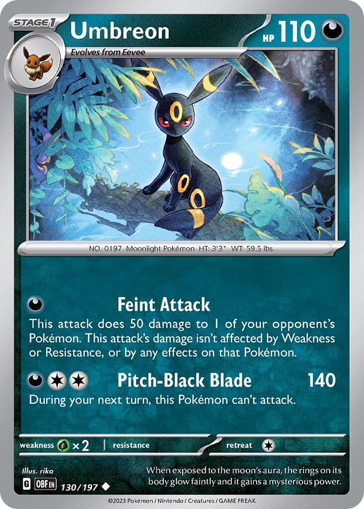 Obsidian Flames Pokemon card #130 - high resolution TCG trading card image