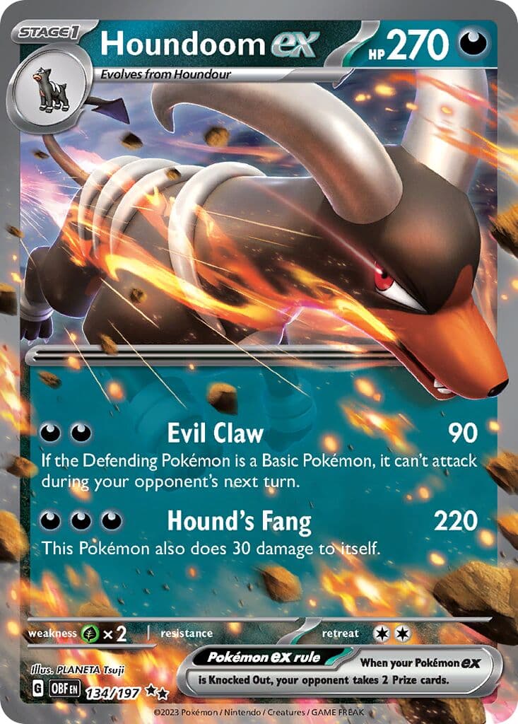 Obsidian Flames Pokemon card #134 - high resolution TCG trading card image
