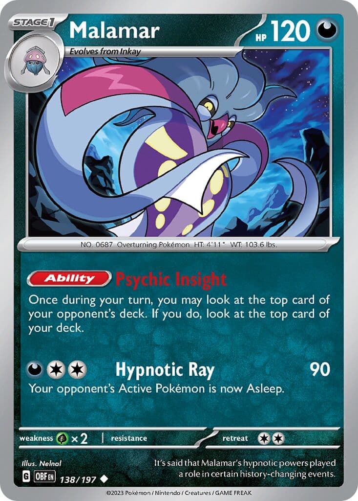 Obsidian Flames Pokemon card #138 - high resolution TCG trading card image