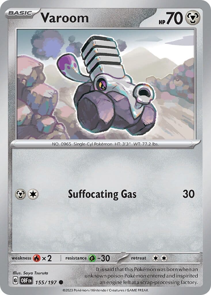 Obsidian Flames Pokemon card #155 - high resolution TCG trading card image