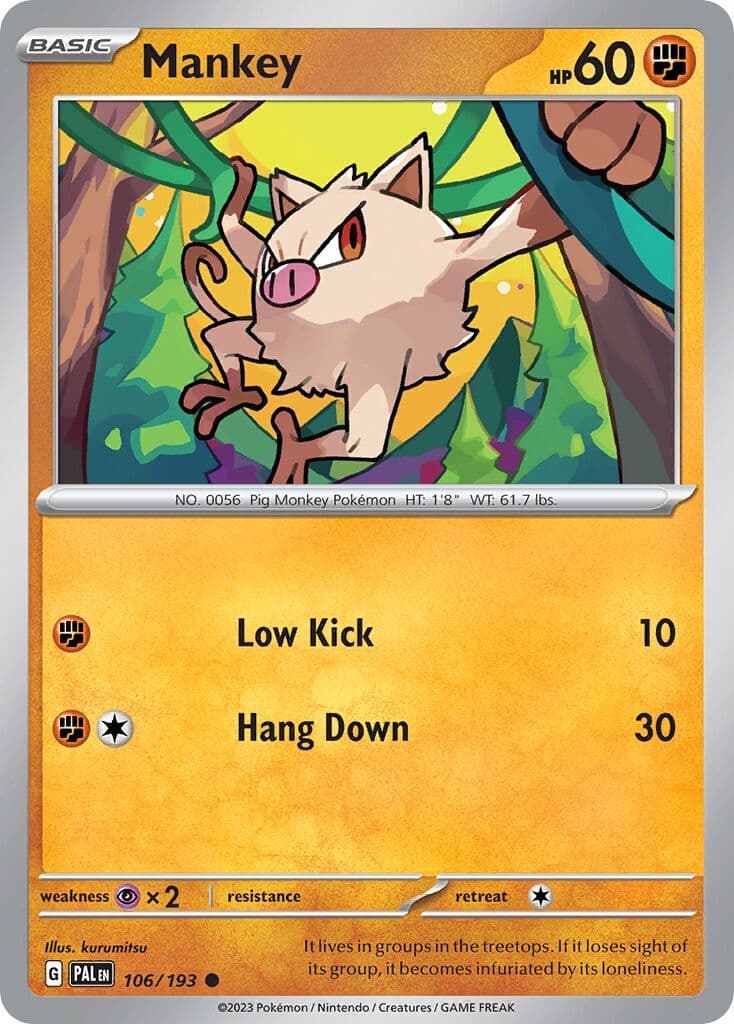 Paldea Evolved Pokemon card #106 - high resolution TCG trading card image