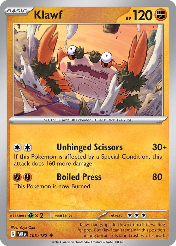 Paradox Rift Pokemon card #105 - high resolution TCG trading card image