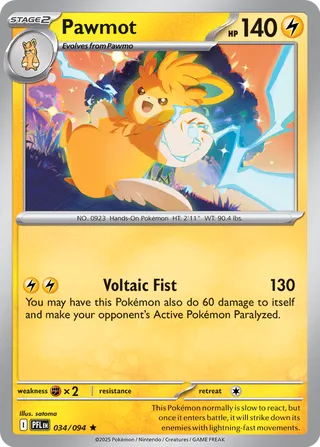 Phantasmal Flames Pokemon card #034 - high resolution TCG trading card image
