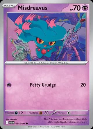 Phantasmal Flames Pokemon card #035 - high resolution TCG trading card image