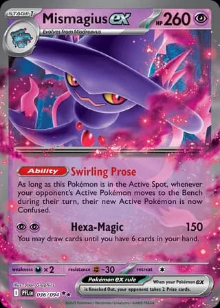 Phantasmal Flames Pokemon card #036 - high resolution TCG trading card image