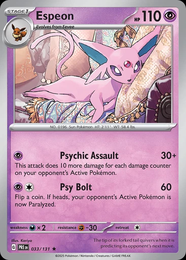 Prismatic Evolutions Pokemon card #033 - high resolution TCG trading card image