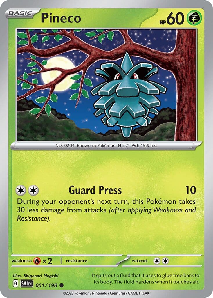 Scarlet & Violet Pokemon card #001 - high resolution TCG trading card image
