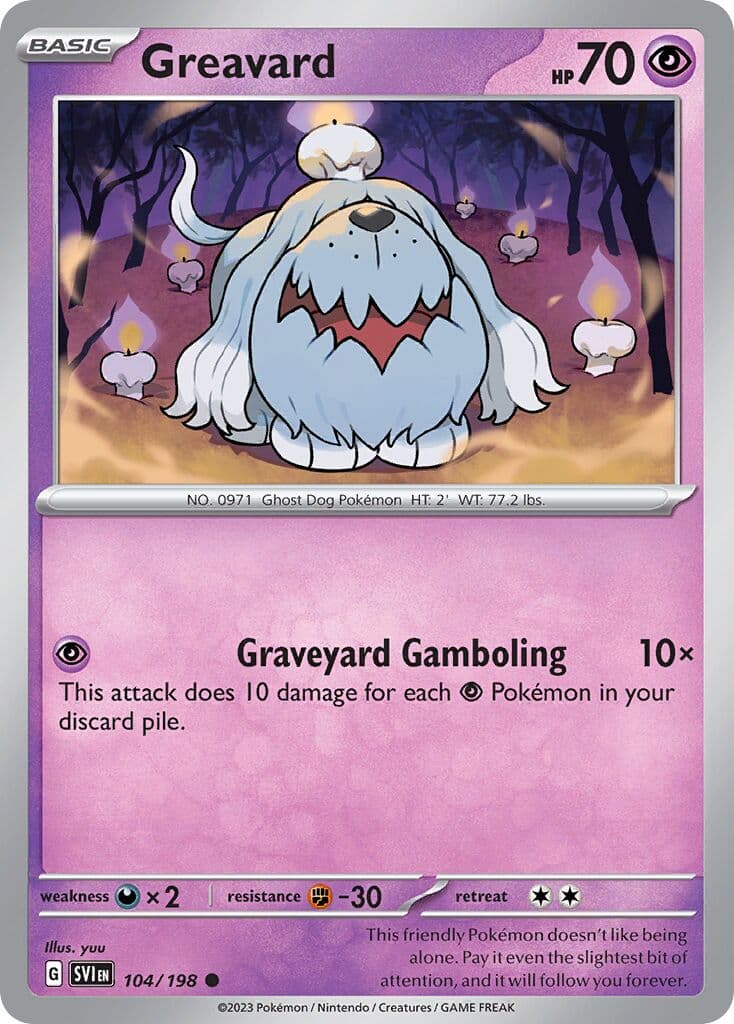 Scarlet & Violet Pokemon card #104 - high resolution TCG trading card image