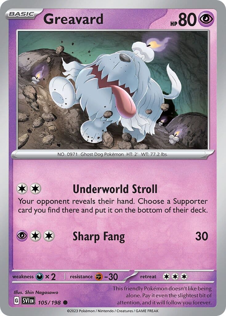 Scarlet & Violet Pokemon card #105 - high resolution TCG trading card image
