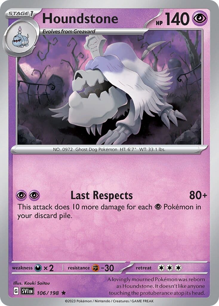 Scarlet & Violet Pokemon card #106 - high resolution TCG trading card image