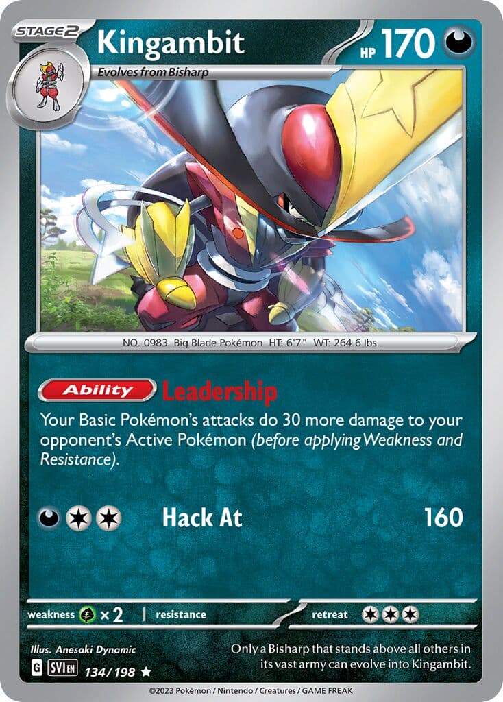 Scarlet & Violet Pokemon card #134 - high resolution TCG trading card image