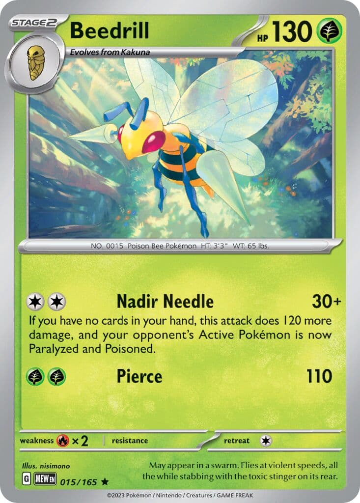 Scarlet & Violet 151 Pokemon card #015 - high resolution TCG trading card image