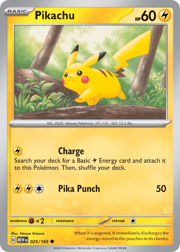 Scarlet & Violet 151 Pokemon card #025 - high resolution TCG trading card image