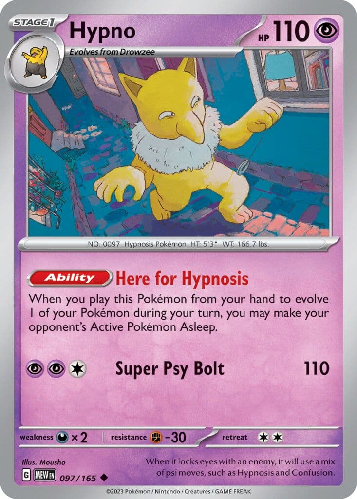 Scarlet & Violet 151 Pokemon card #097 - high resolution TCG trading card image