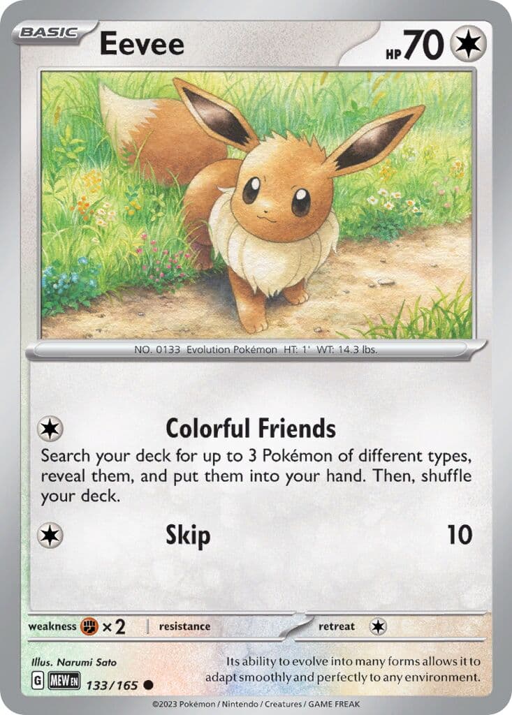 Scarlet & Violet 151 Pokemon card #133 - high resolution TCG trading card image