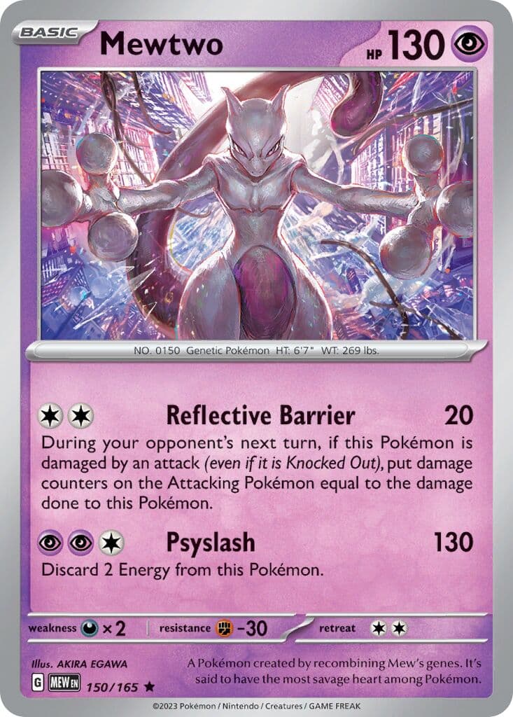 Scarlet & Violet 151 Pokemon card #150 - high resolution TCG trading card image