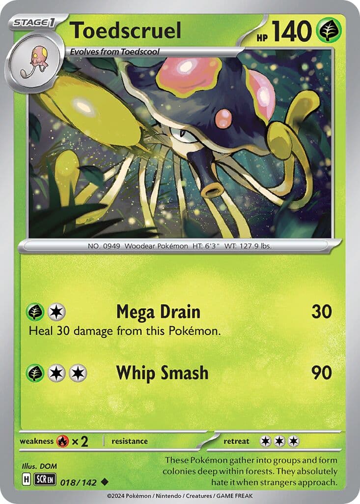 Stellar Crown Pokemon card #018 - high resolution TCG trading card image