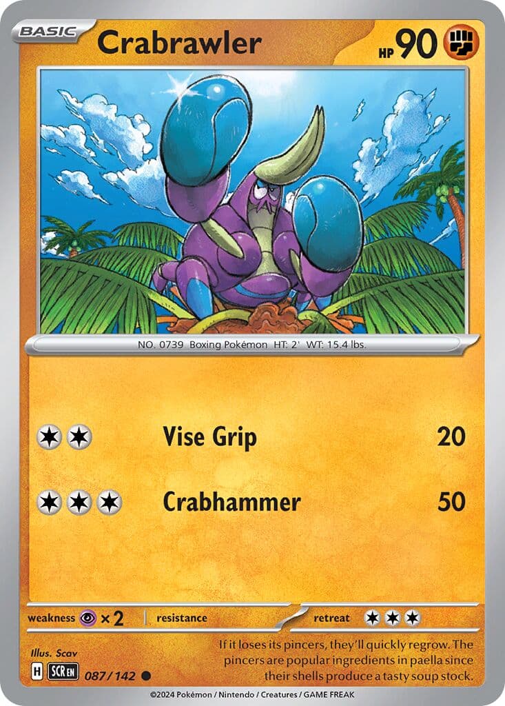 Stellar Crown Pokemon card #087 - high resolution TCG trading card image