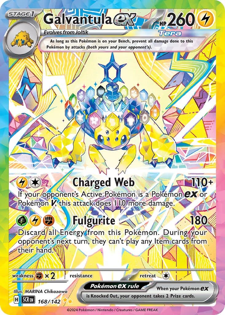 Stellar Crown Pokemon card #168 - high resolution TCG trading card image