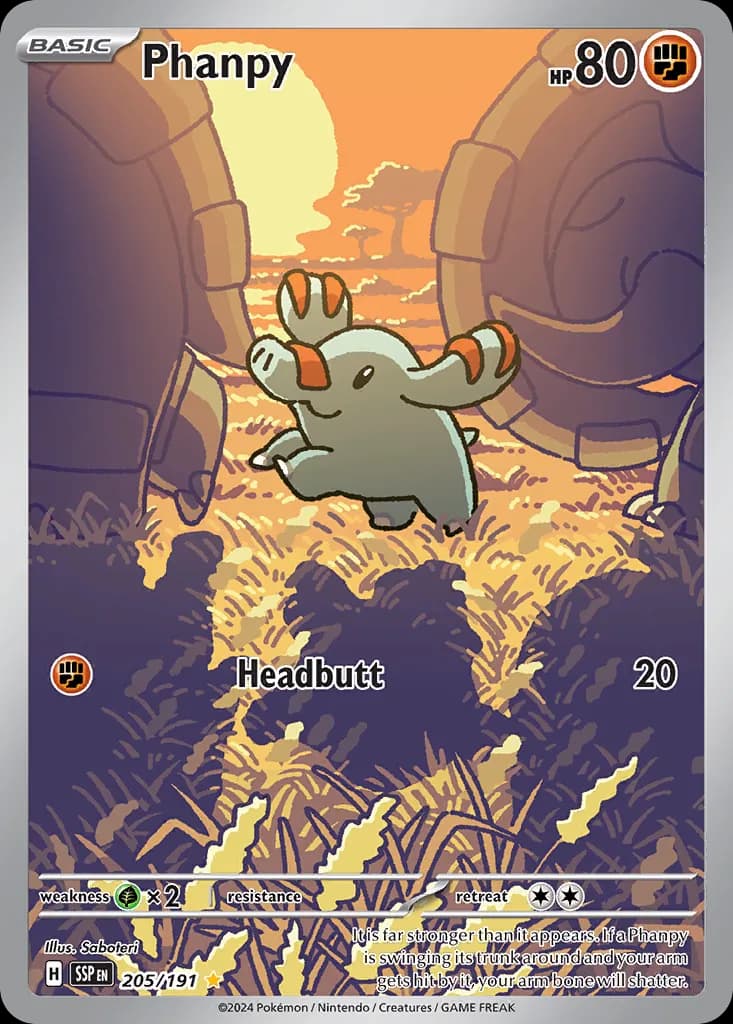 Surging Sparks Pokemon card #205 - high resolution TCG trading card image