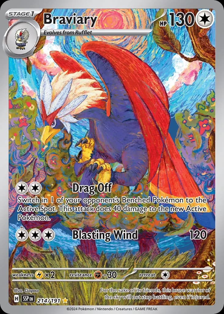 Surging Sparks Pokemon card #214 - high resolution TCG trading card image
