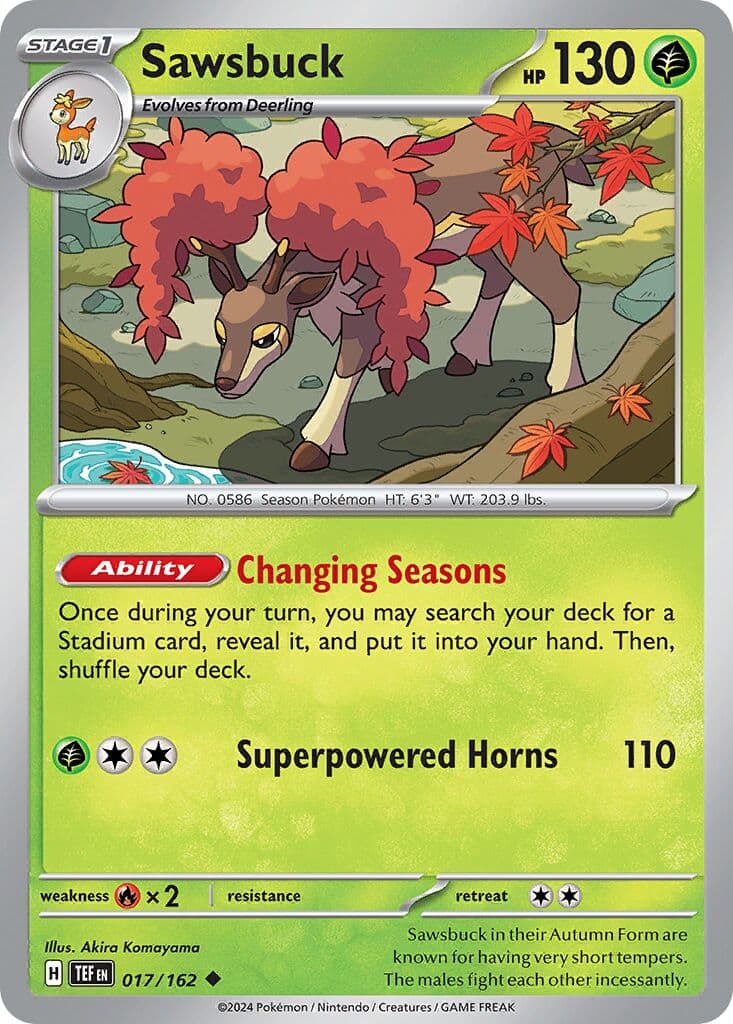 Temporal Forces Pokemon card #017 - high resolution TCG trading card image